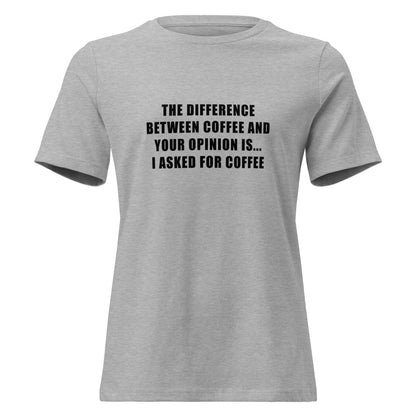 Difference Between Coffee and Your Opinion