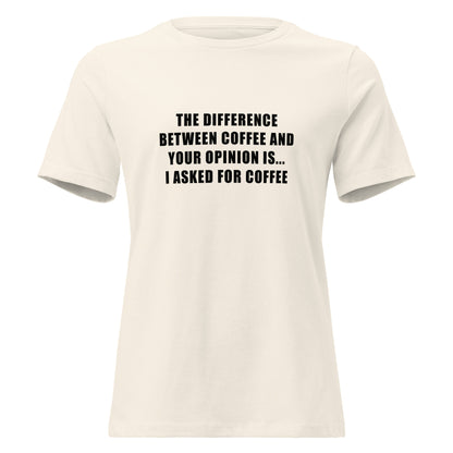 Difference Between Coffee and Your Opinion