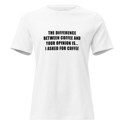 Difference Between Coffee and Your Opinion