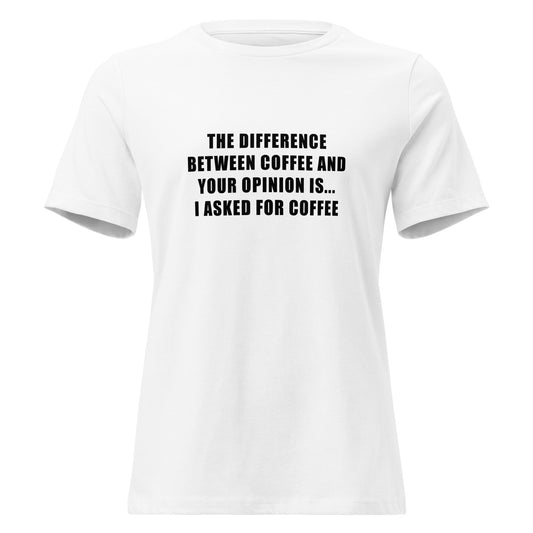 Difference Between Coffee and Your Opinion